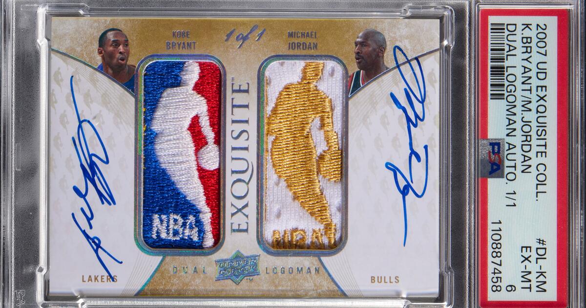 UD Inspirations Kobe Bryant カード Kobe Bryant-Michael Jordan card sells for record of nearly